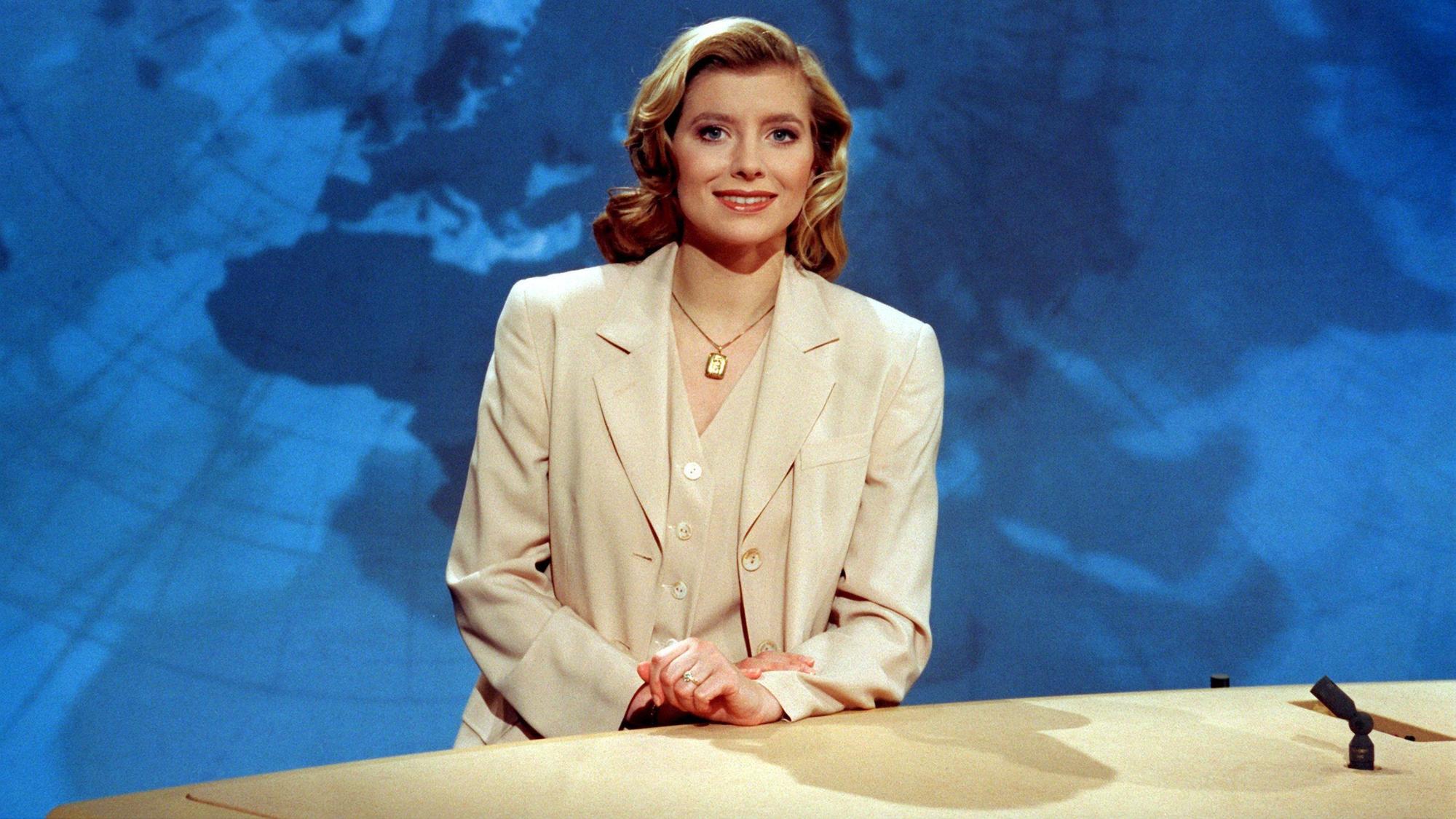 Susan Stahnke (Foto aus dem Jahr 1997) präsentiert die ARD-„Tagesschau“.