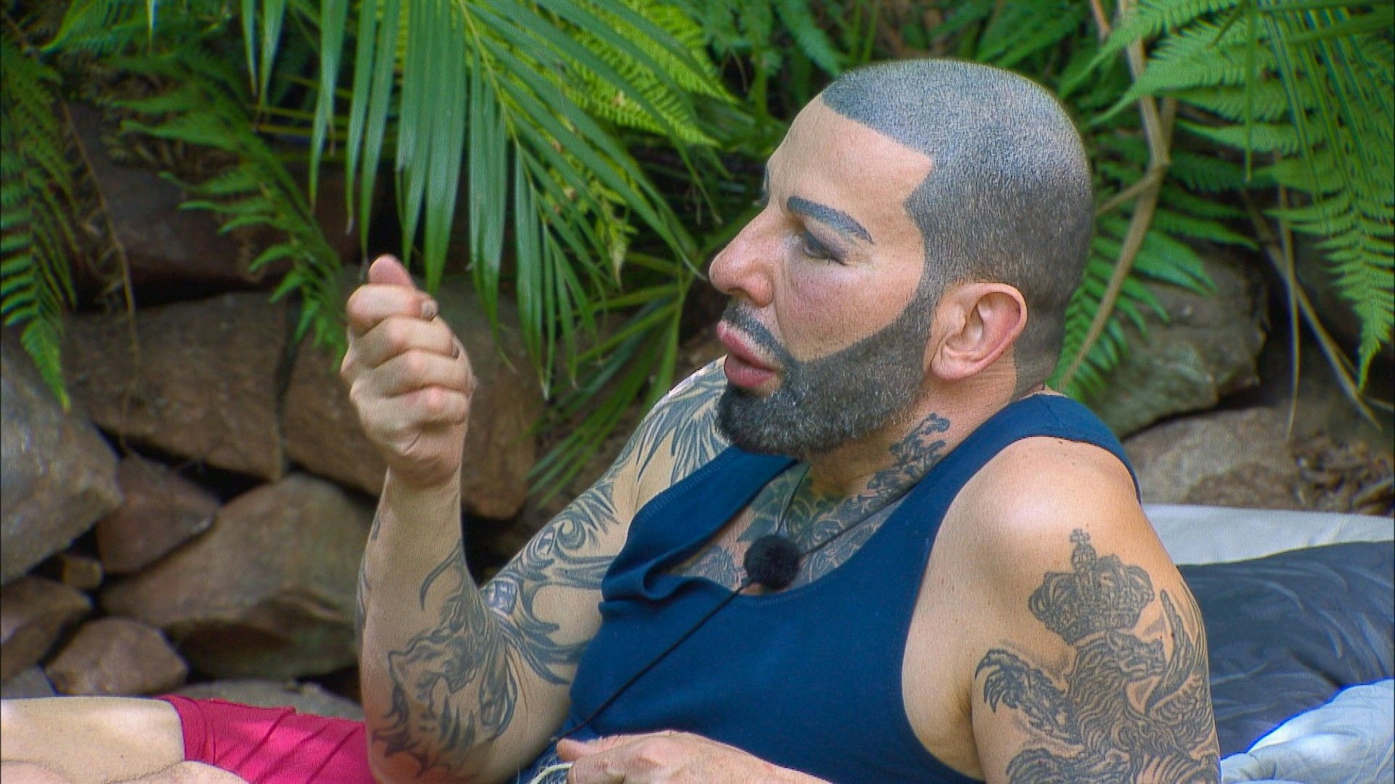 Harald Glööckler, hier im Dschungelcamp in Südafrika.