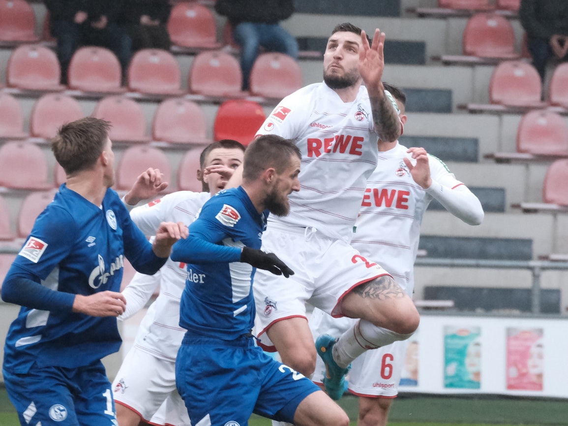 Neuzugang Julian Chabot spielte am Donnerstag, 27. Januar 2022, zum ersten Mal in der Kölner Innenverteidigung.