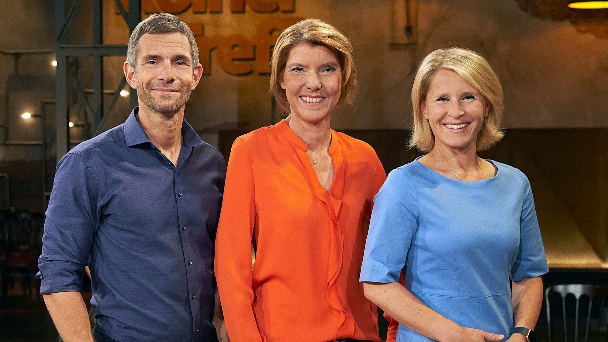 Das Moderations-Team des Kölner Treffs: Bettina Böttinger (Mitte), Susan Link und Micky Beisenherz.