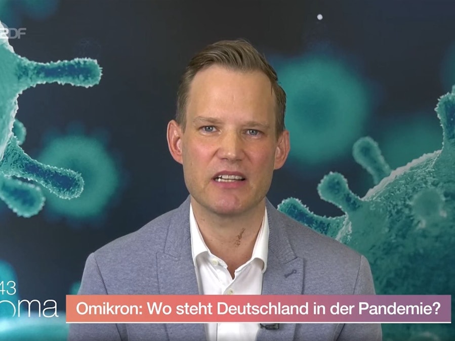 Virologe Hendrik Streeck im ZDF am Freitag (28. Januar).