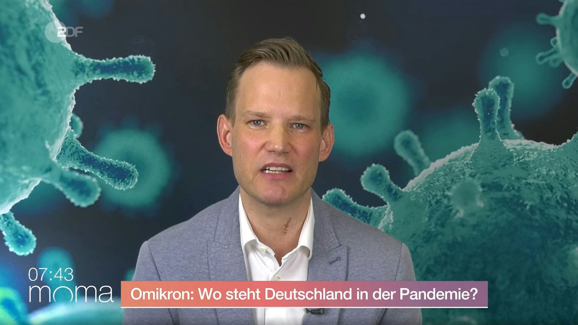 Virologe Hendrik Streeck im ZDF am Freitag (28. Januar).