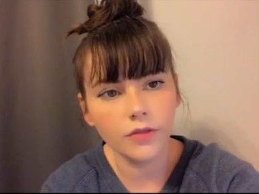 Karlie Brooks in einem TikTok-Video. Screenshot von einem TikTok-Video vom 27. Januar 2022.