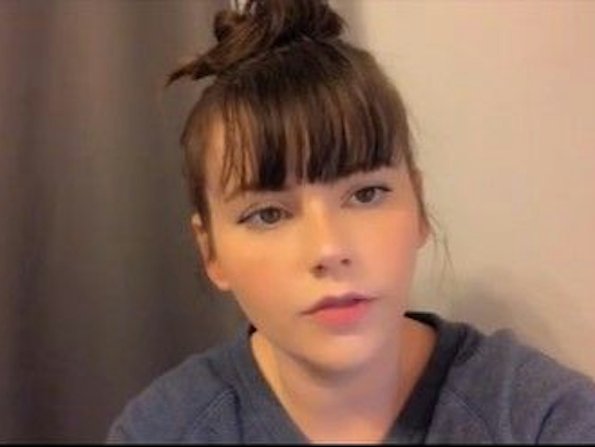 Karlie Brooks in einem TikTok-Video. Screenshot von einem TikTok-Video vom 27. Januar 2022.