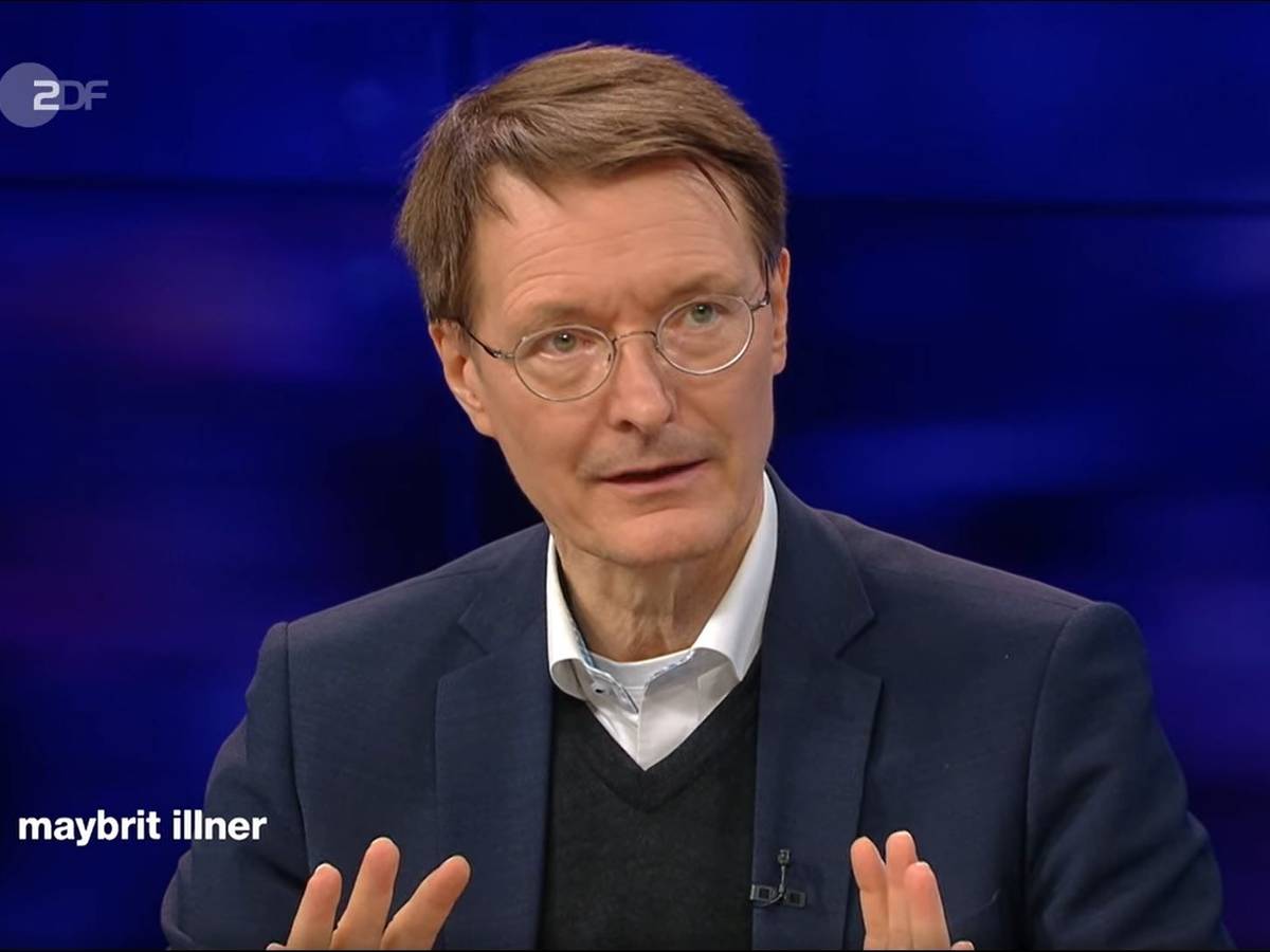 Karl Lauterbach am Donnerstagabend bei „Maybrit Illner“.