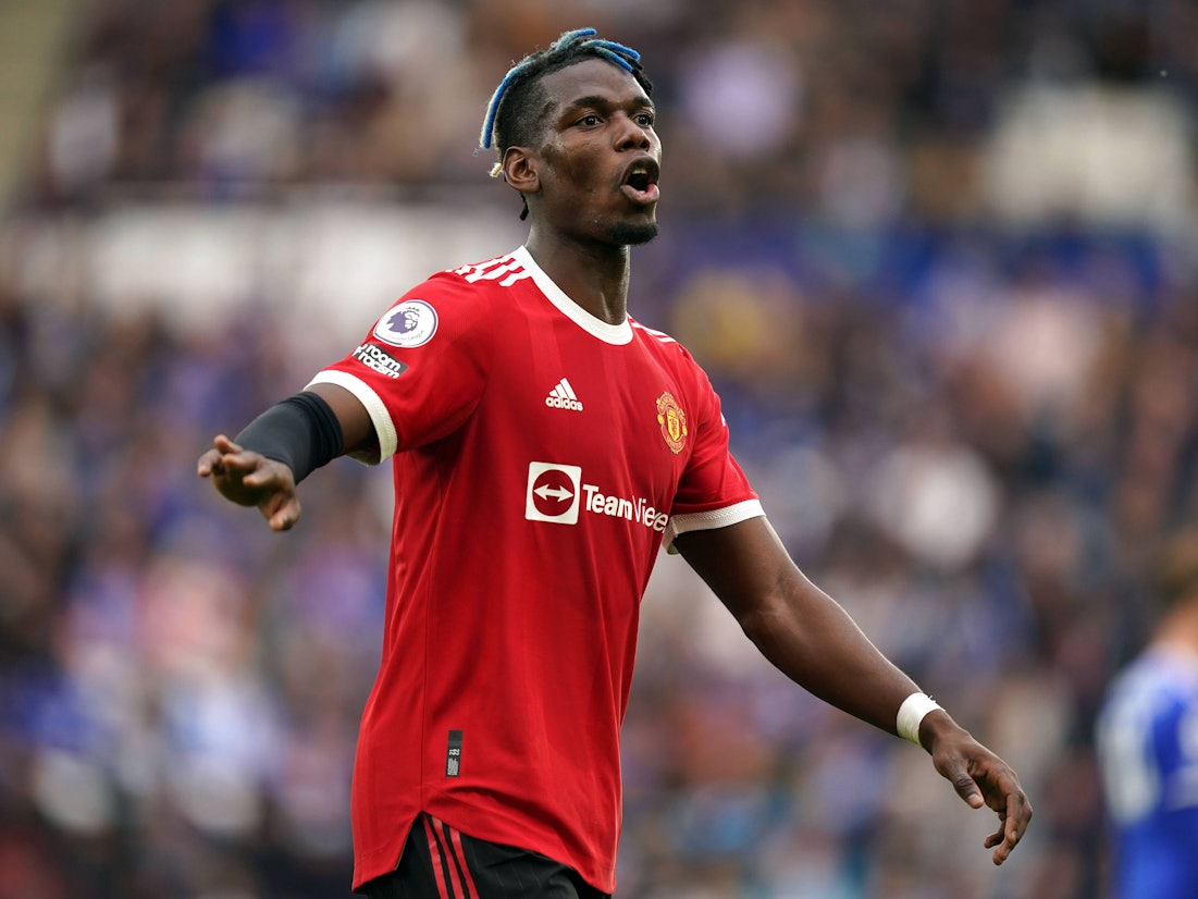Paul Pogba während eines Spiels von Manchester United