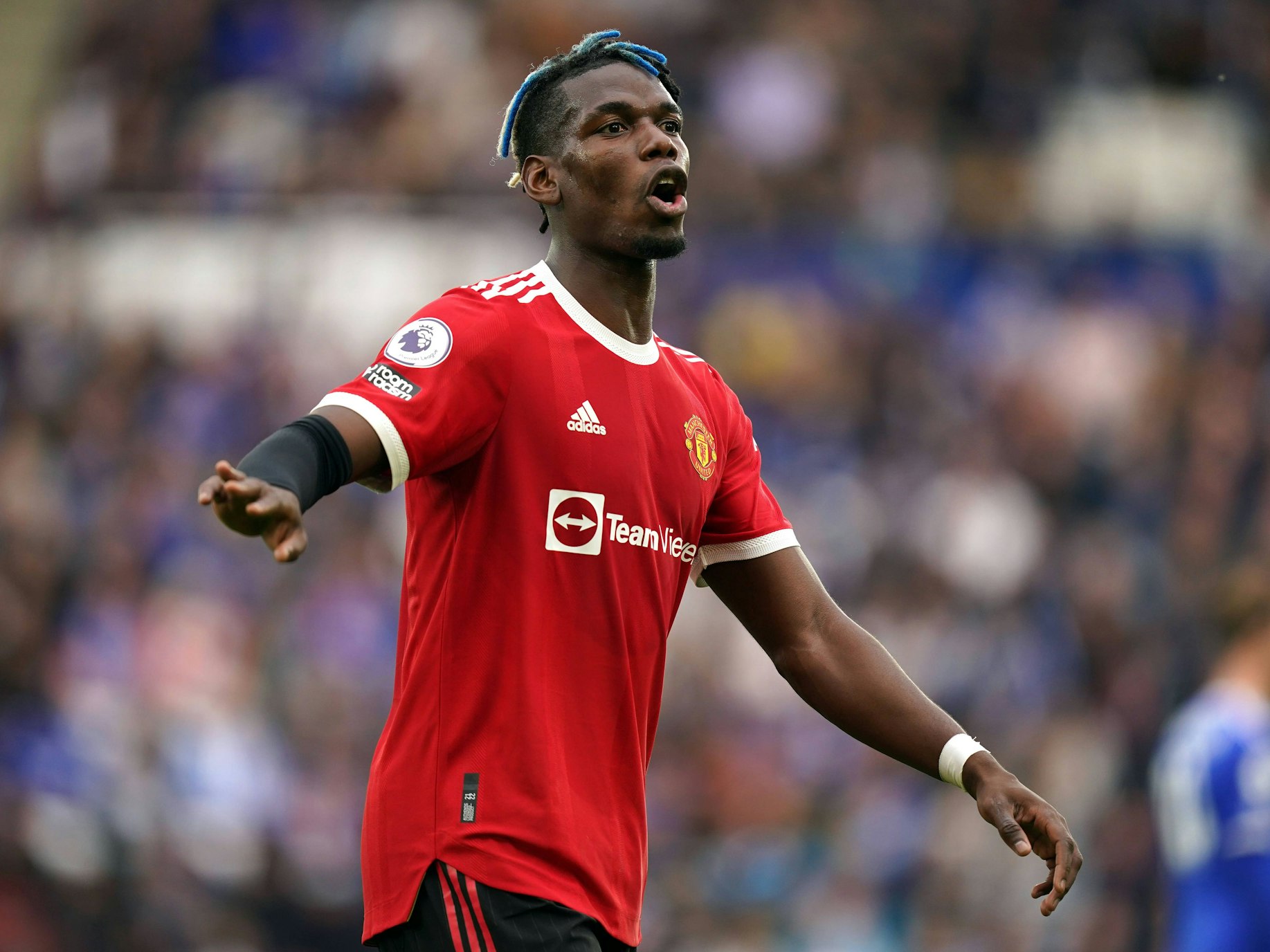 Paul Pogba während eines Spiels von Manchester United