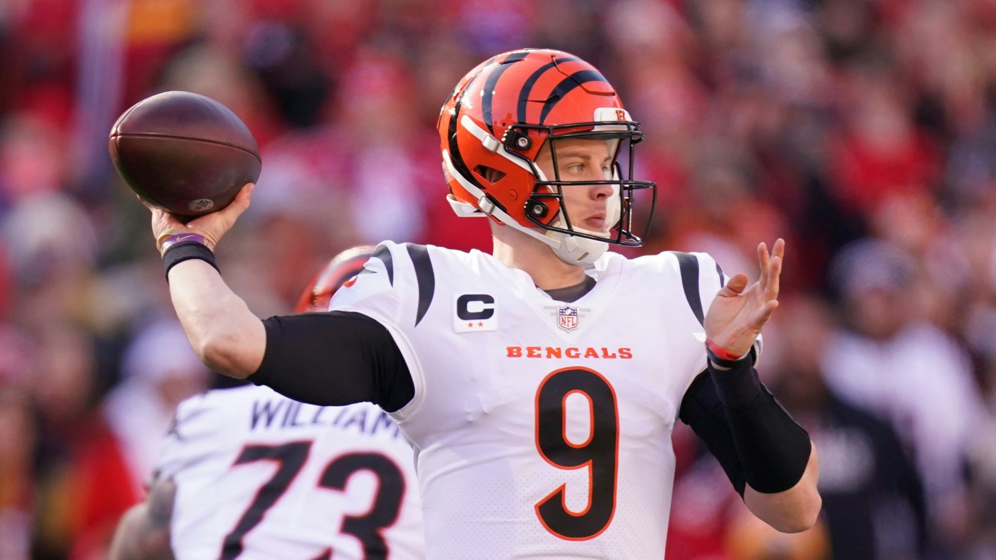 Joe Burrow wirft einen Pass