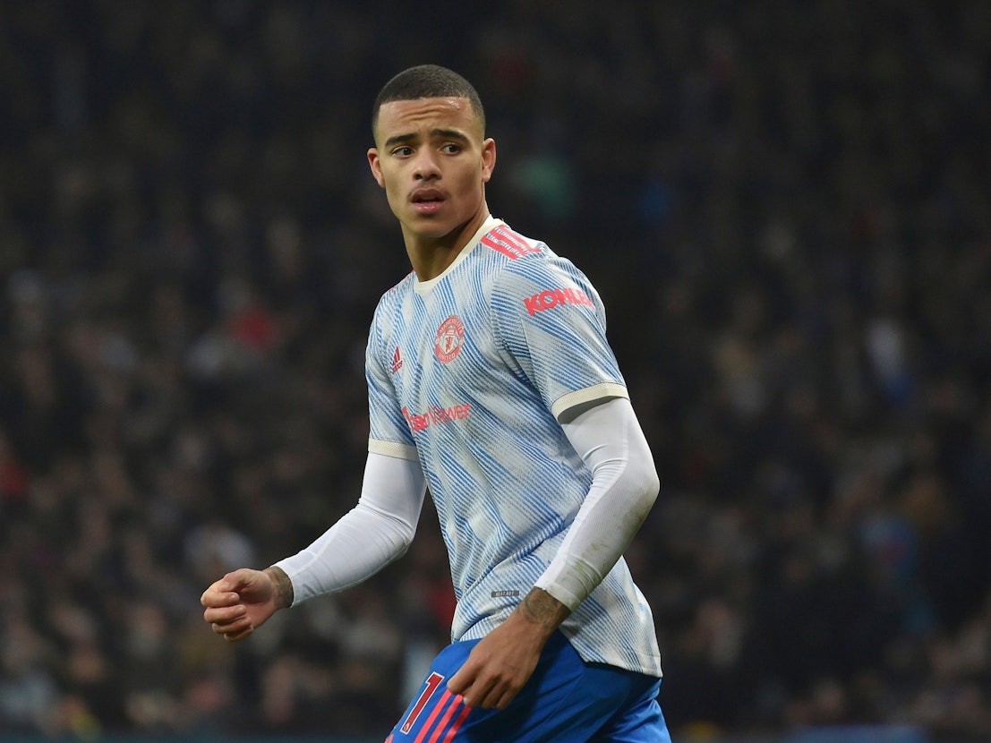 Manchester United-Star Mason Greenwood auf dem Feld.