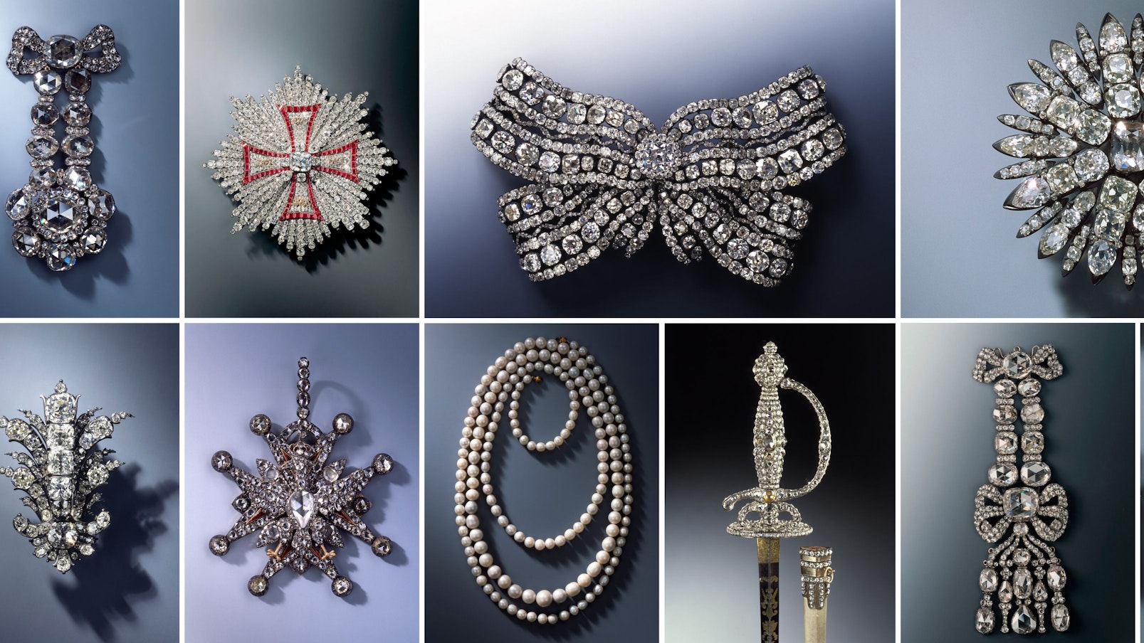 Unter anderem wurden diese Schmuckstücke beim Kunstdiebstahl im Grünen Gewölbe 2019 entwendet.