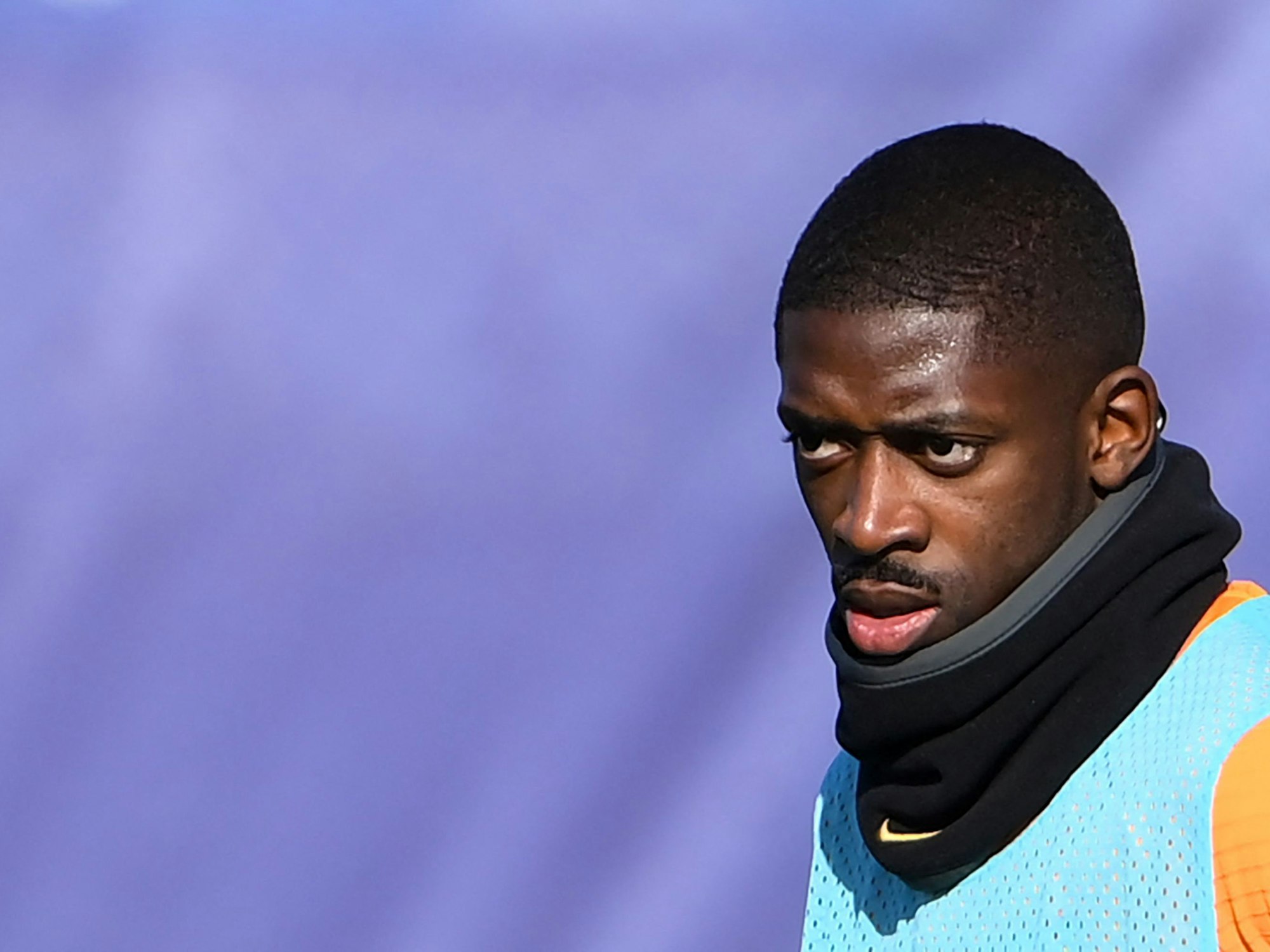 Ousmane Dembelé (FC Barcelona) schaut skeptisch.