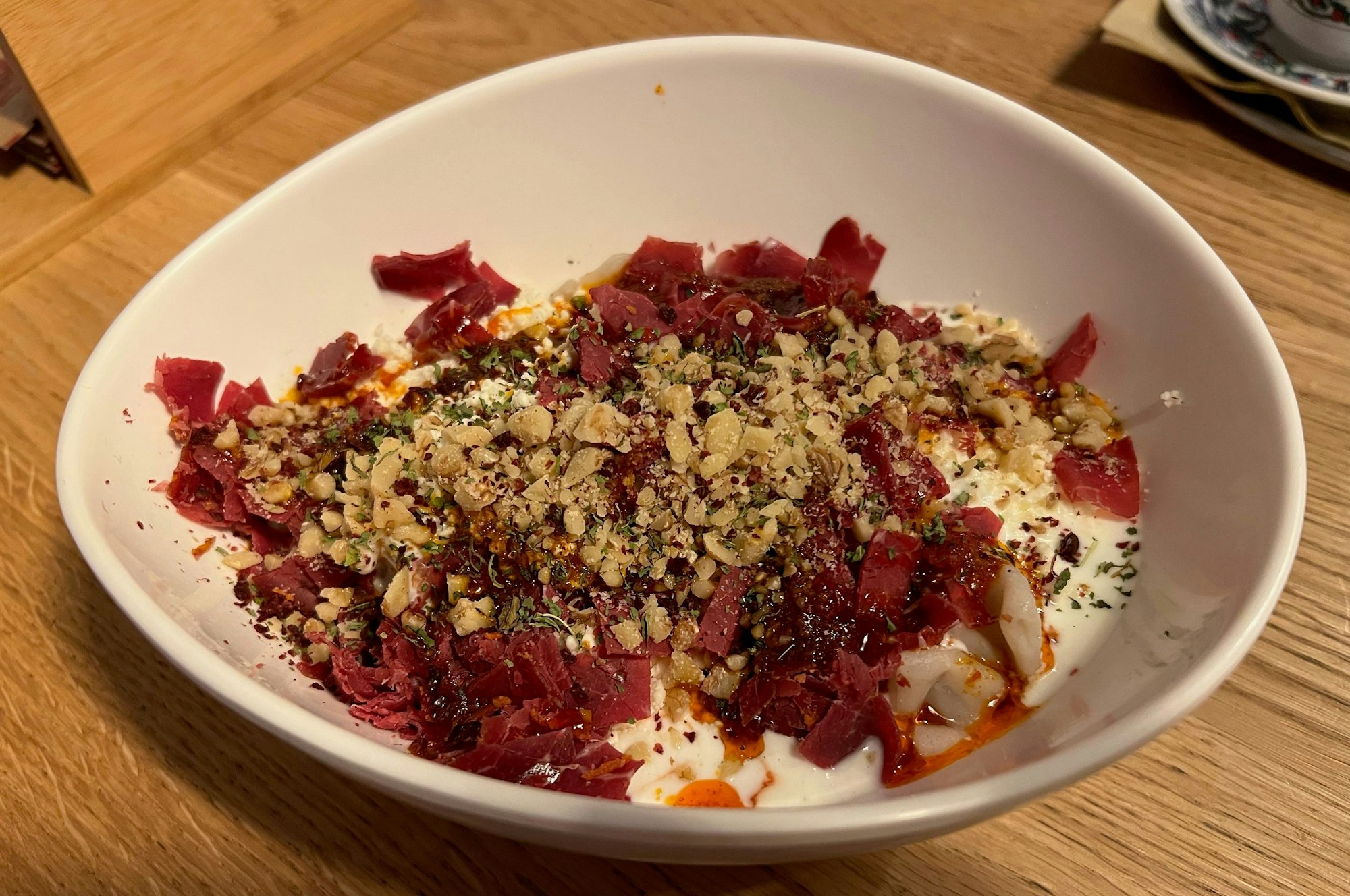 Eine Manti-Bowl im „Lezizel Manti“ Köln