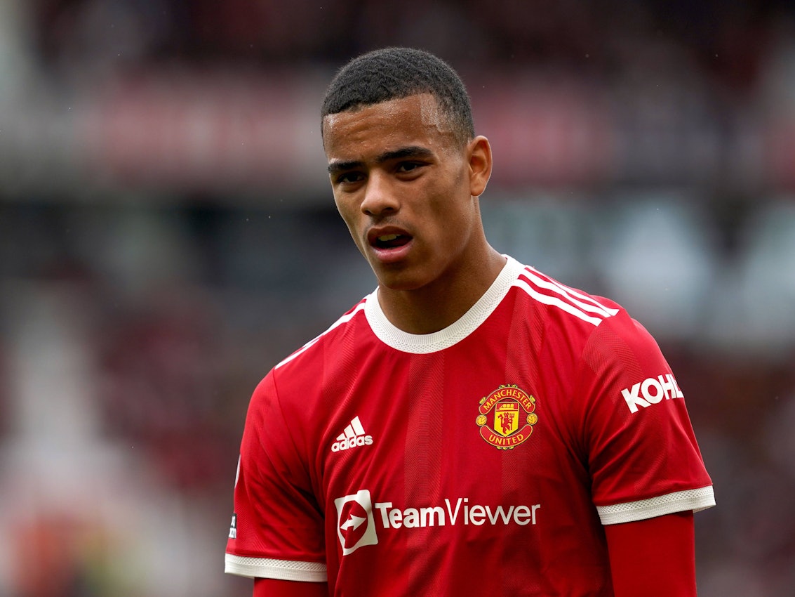Mason Greenwood (Manchester United) schaut unzufrieden.