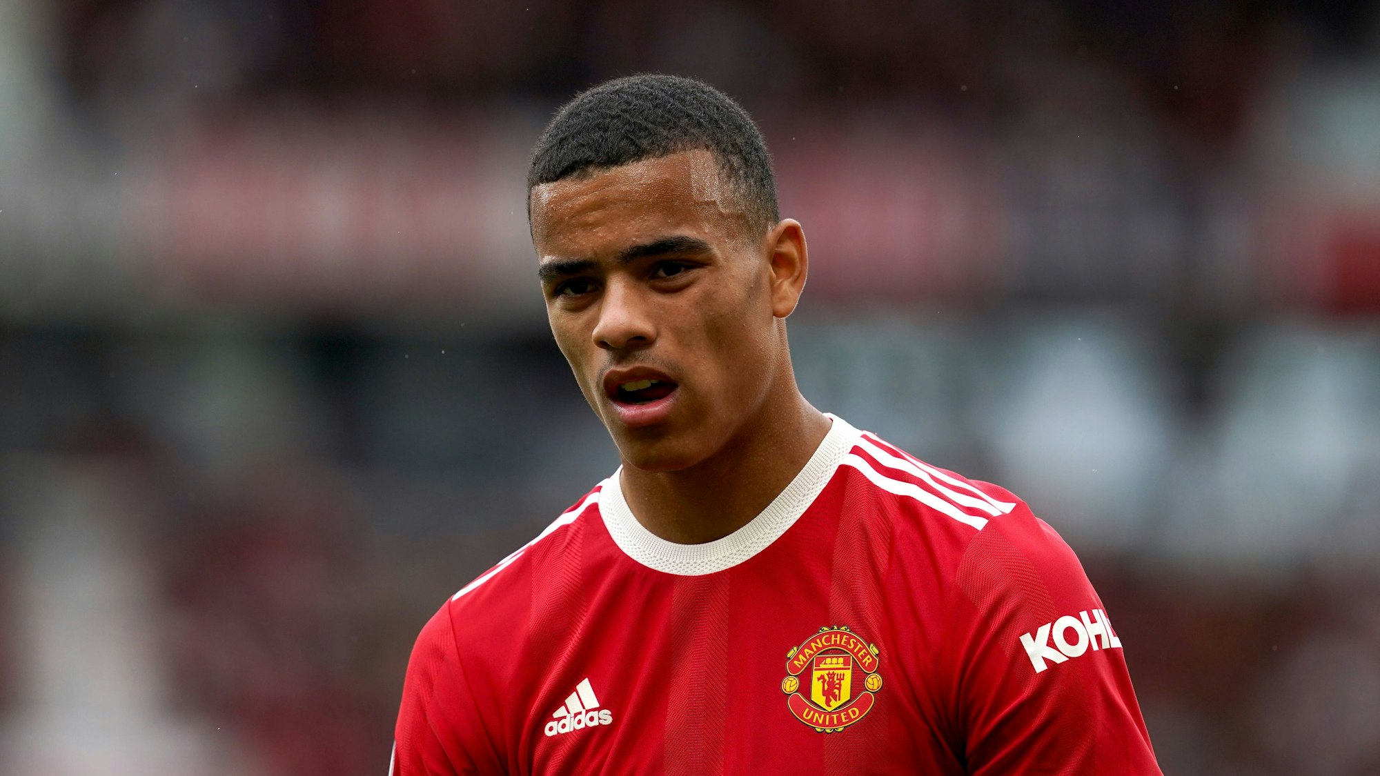 Mason Greenwood (Manchester United) schaut unzufrieden.