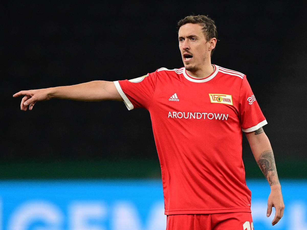 Fußball: DFB-Pokal, Hertha BSC - 1. FC Union Berlin, Achtelfinale, Olympiastadion. Unions Max Kruse gestikuliert.