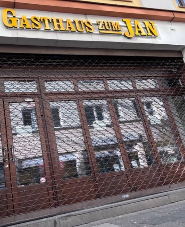 Das Gasthaus Jan in der Thieboldsgasse ist geschlossen. Foto von Redakteur Bastian Ebel