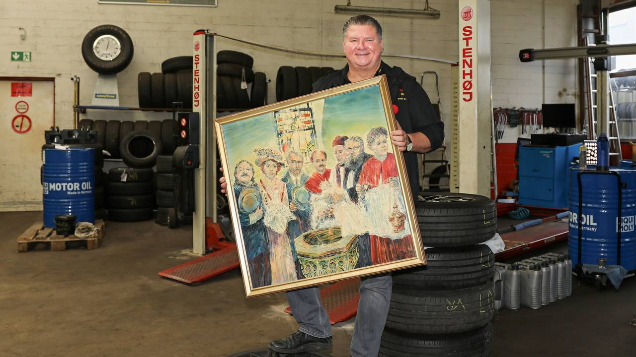 Frank Doppelhamer aus Köln ersteigerte ein Gemälde der Fööss für 10.000 Euro
