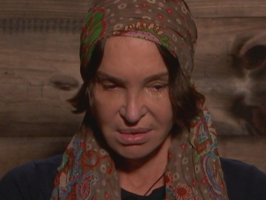 Anouschka Renzi, hier im Dschungelcamp in Südafrika.