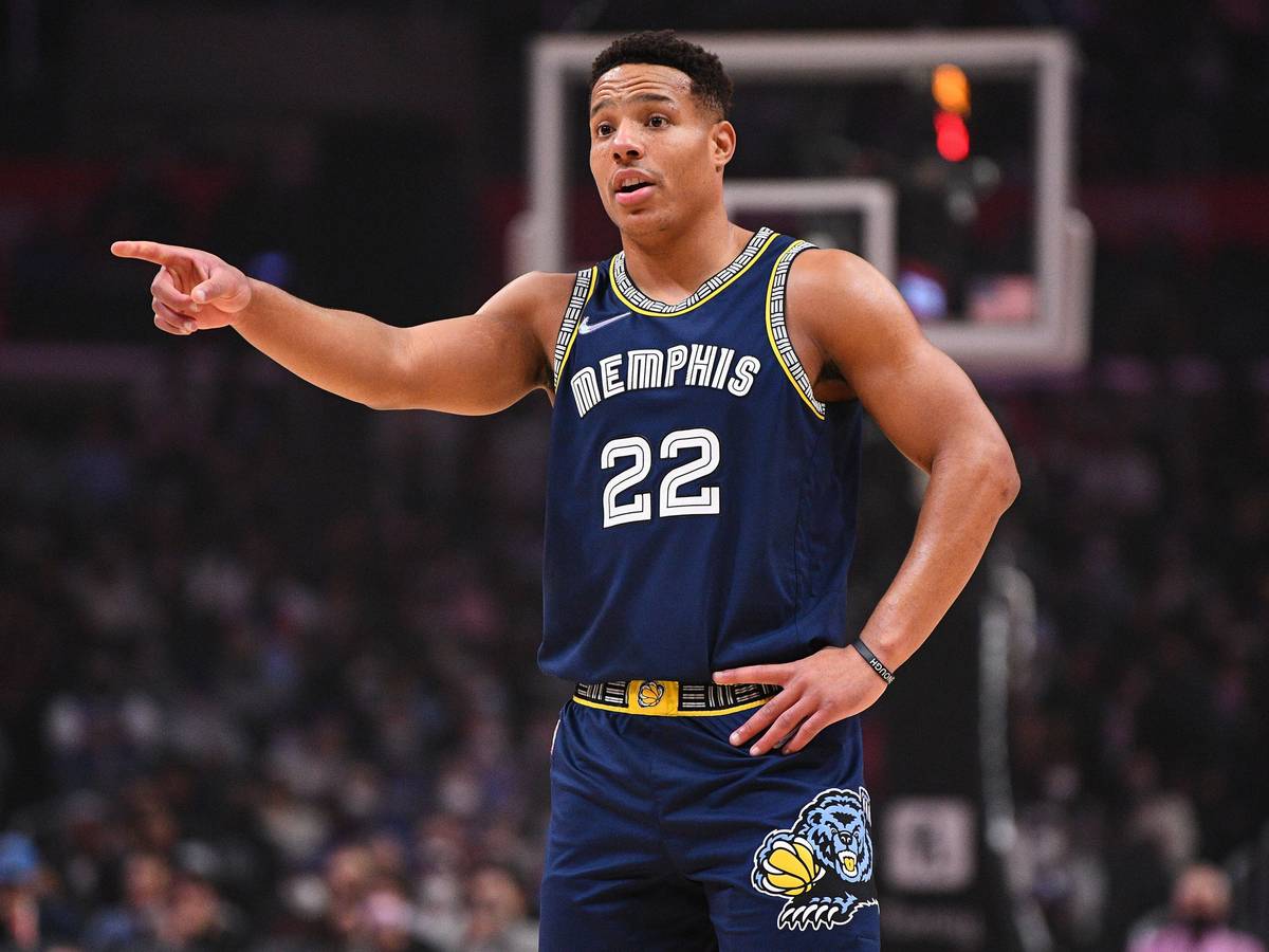 Desmond Bane gibt Anweisungen, hier im Spiel bei den LA Clippers am 8. Januar 2022