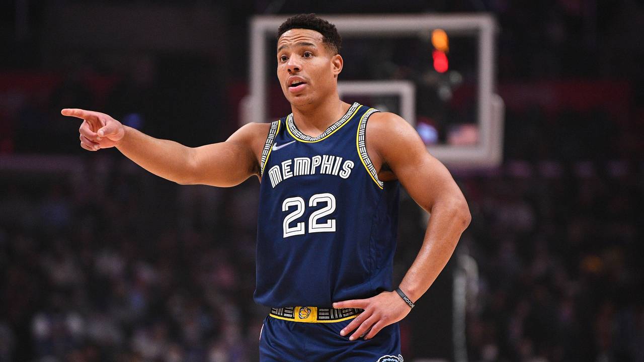 Desmond Bane gibt Anweisungen, hier im Spiel bei den LA Clippers am 8. Januar 2022