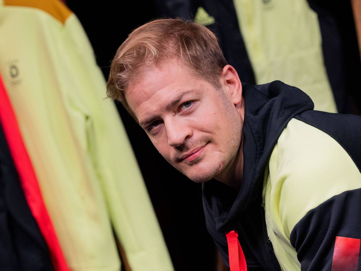 Olympia: Präsentation der Bekleidung Team Deutschland für die Winterspiele in Peking 2022 mit Moritz Müller, Kapitän der Eishockey-Nationalmannschaft.