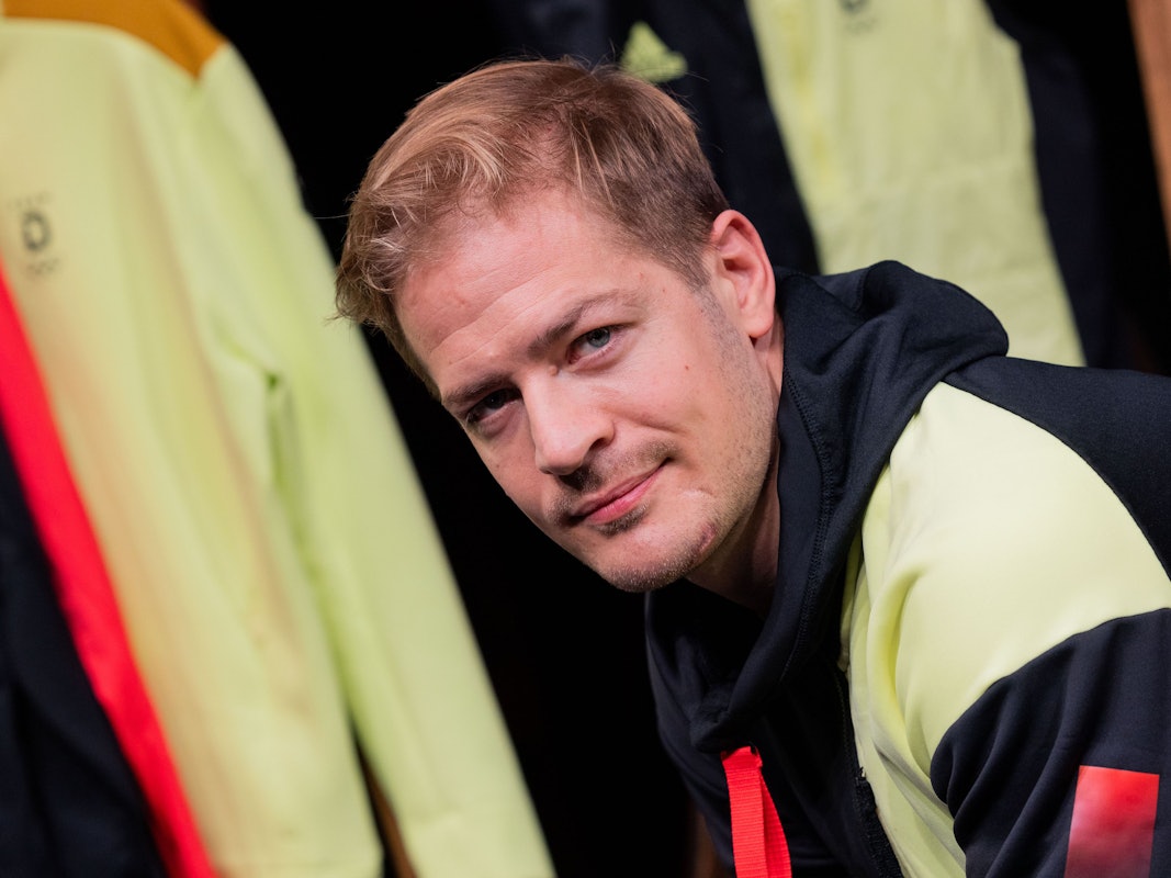 Olympia: Präsentation der Bekleidung Team Deutschland für die Winterspiele in Peking 2022 mit Moritz Müller, Kapitän der Eishockey-Nationalmannschaft.