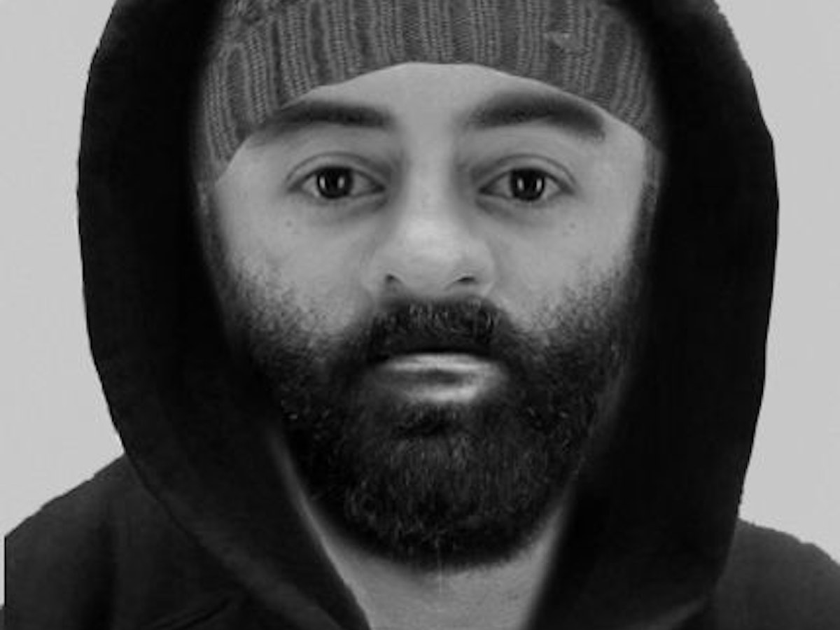 Phantombild eines Mannes.