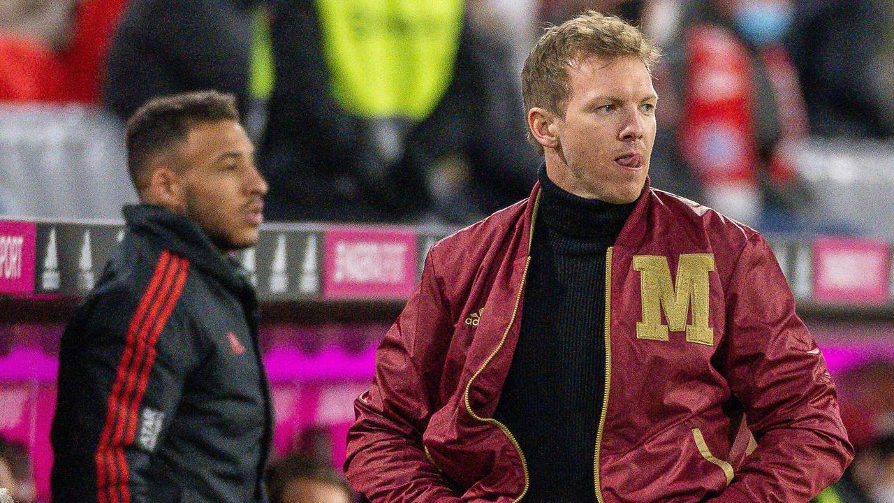 Julian Nagelsmann steht an der Trainerbank des FC Bayern München.