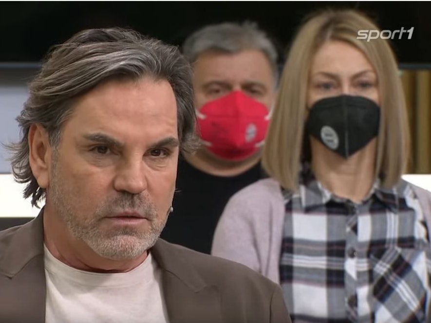 Volker Struth am Sonntag den 6. Februar 2022 im Februar im Sport1-Doppelpass. Screenshot aufgenommen vom Youtube-Livestream.