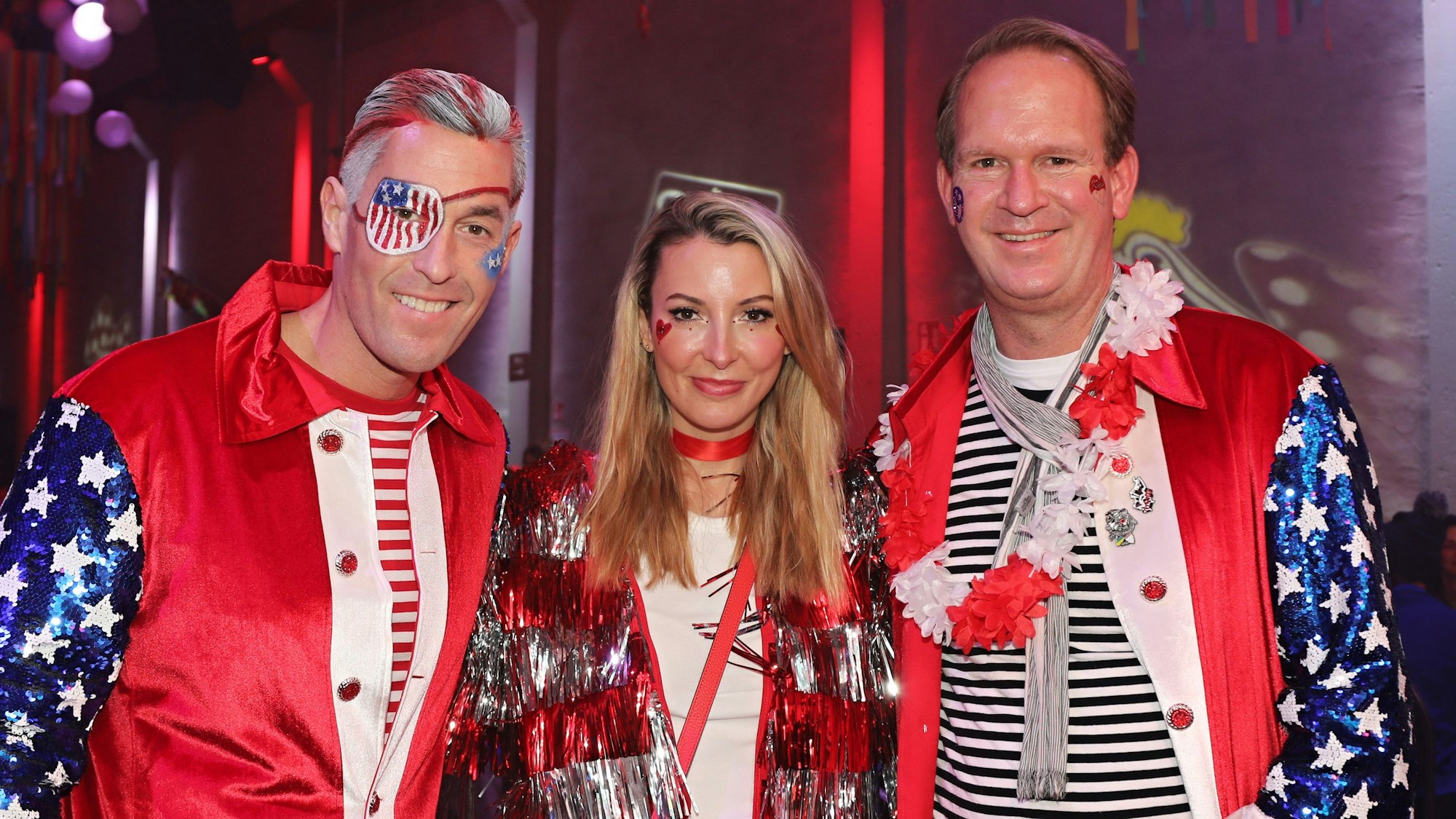 Herbert Geiss, Ehefrau Rocsana und Stefan Löcher (v.l.)