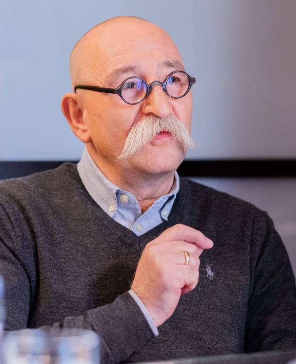 Das Foto zeigt den Moderator Horst Lichter auf einem Foto im Savoy Hotel in Köln im April 2021.