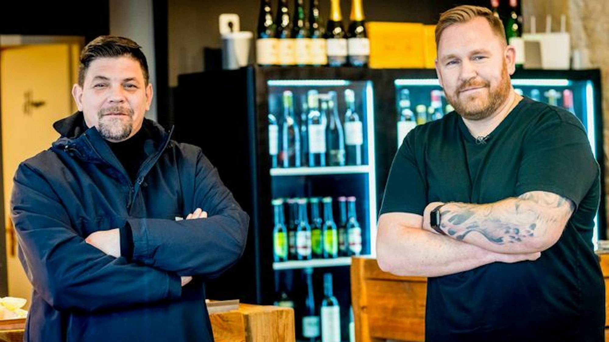 Die Duellanten: Tim Mälzer und Björn Swanson.