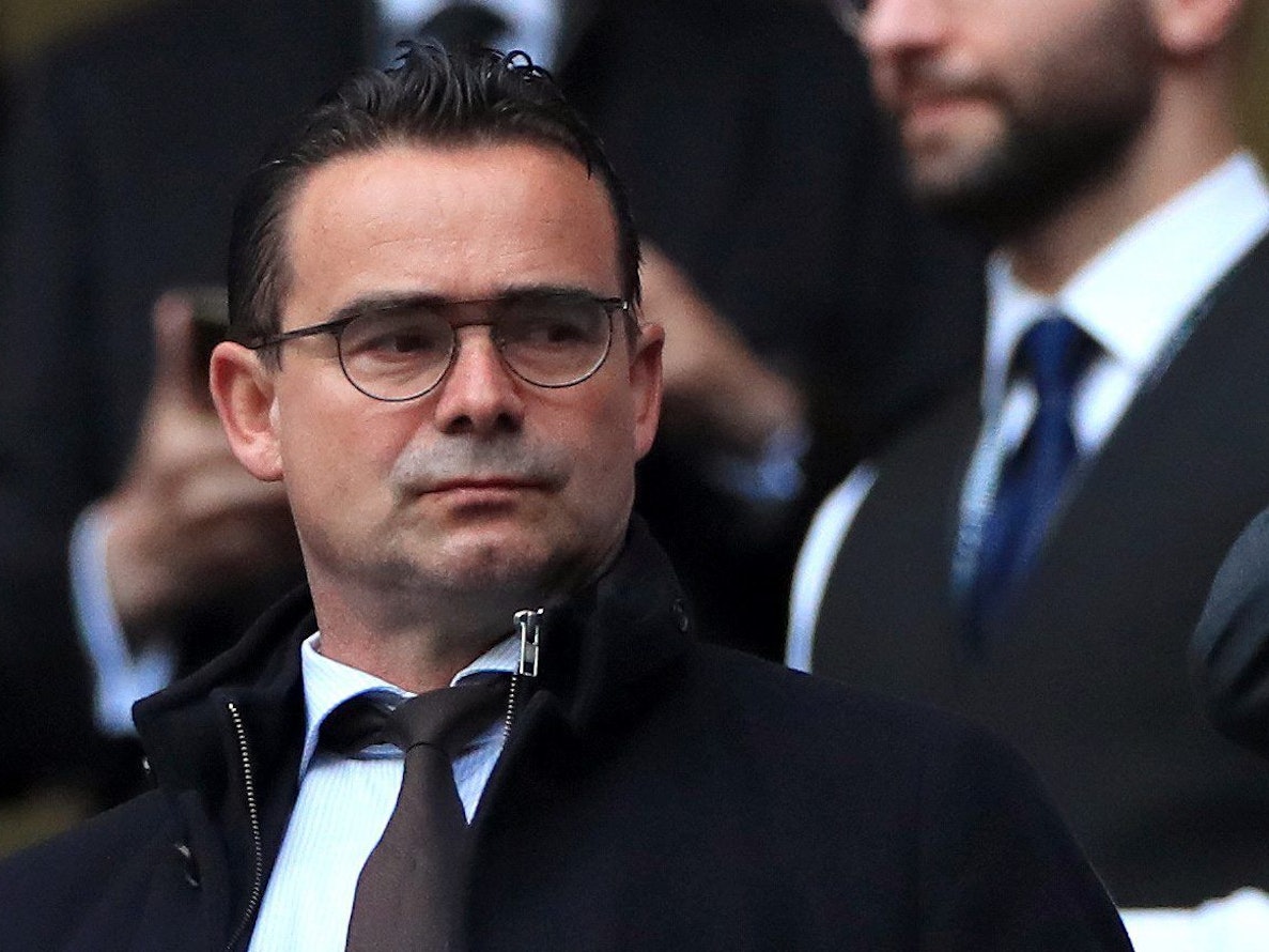 Marc Overmars auf der Tribüne von Ajax Amsterdam