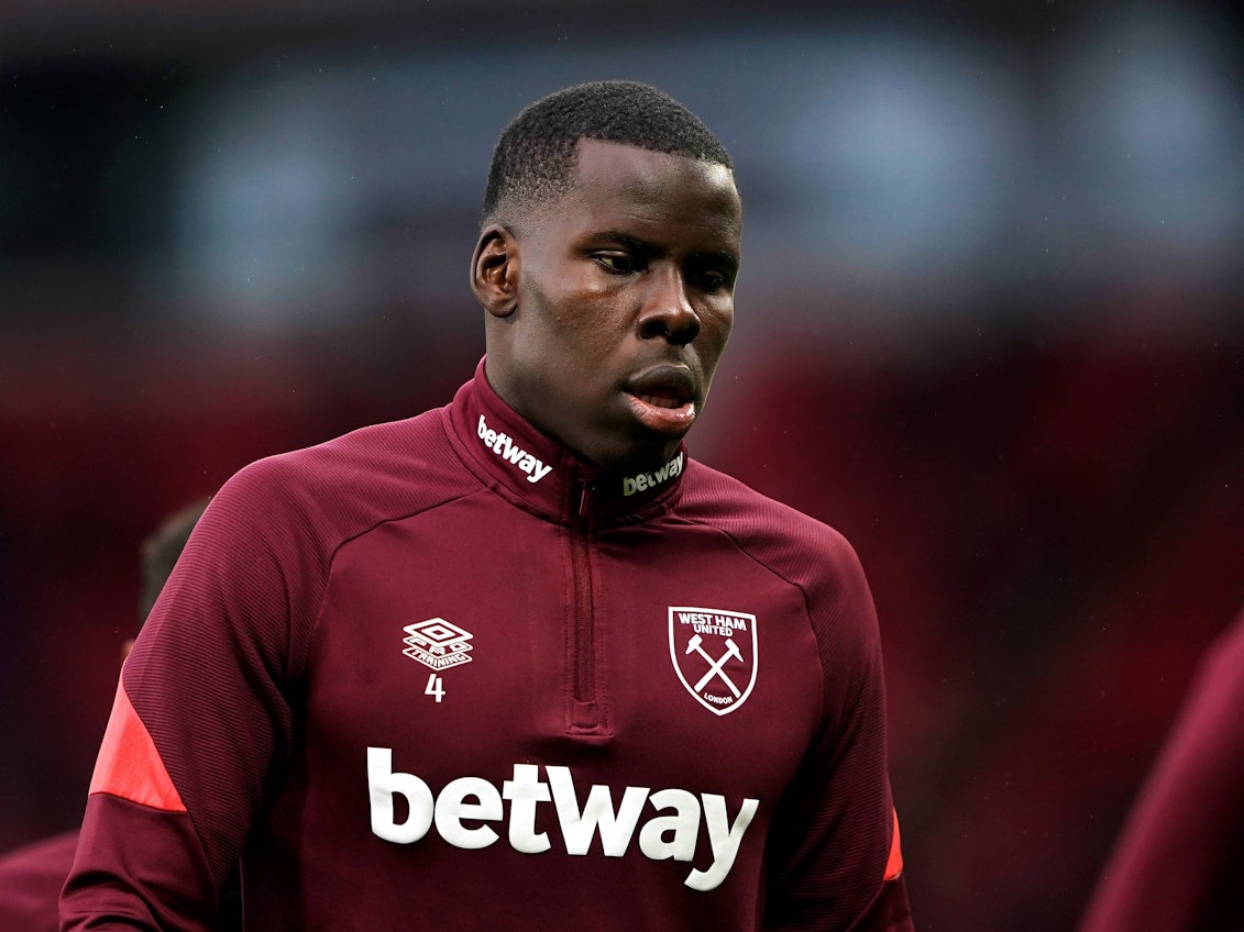 Kurt Zouma am 22. Januar 2022 für West Ham United.