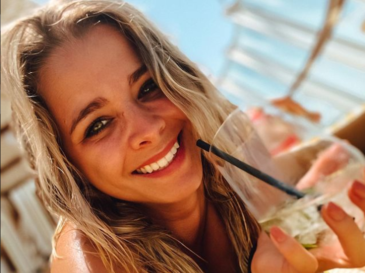 Saskia Atzerodt lächelt auf einem Instagram-Selfie vom 14. Juli 2021.