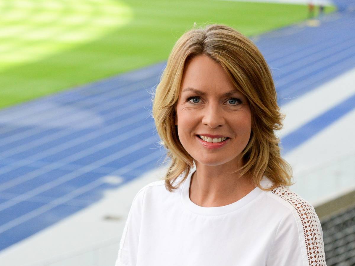 Jessy Wellmer: Die Sportschau-Moderatorin berichtet auch über Olympia 2022. Unser Bild zeigt sie 2017 in Berlin.