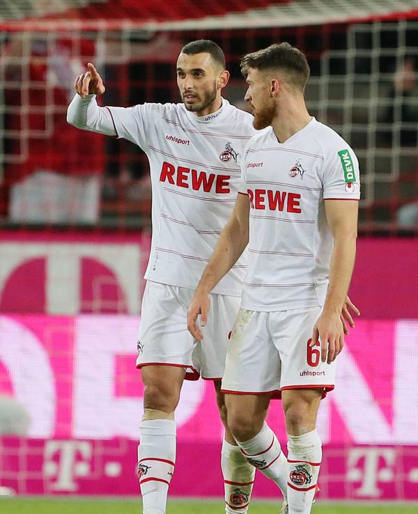 Salih Özcan und Ellyes Skhiri spielen für den 1. FC Köln gegen Borussia Mönchengladbach.