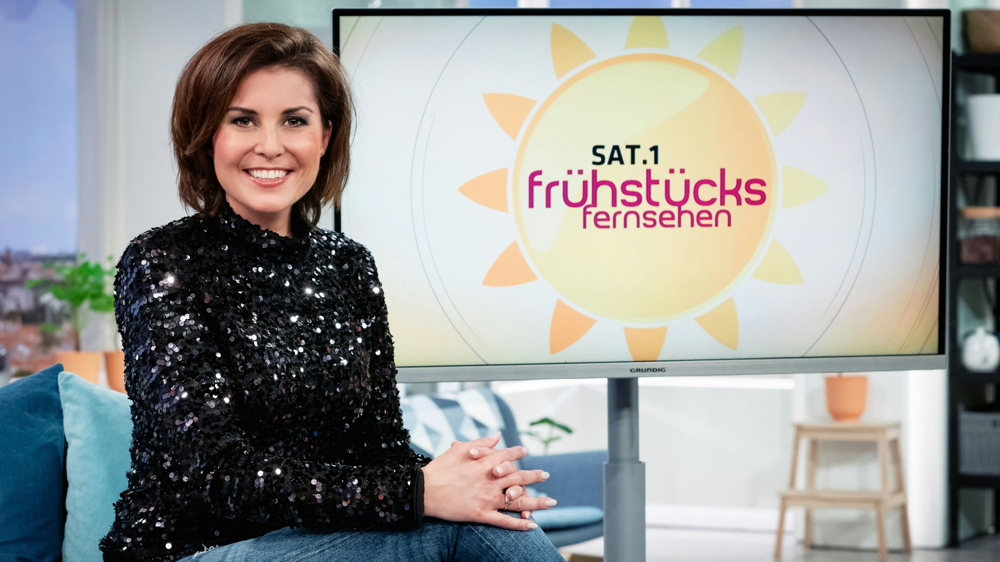 Vanessa Blumhagen
Nur in direktem Zusammenhang zum SAT.1-Frühstücksfernsehen verwenden.
Foto: Sat.1/Claudius Pflug