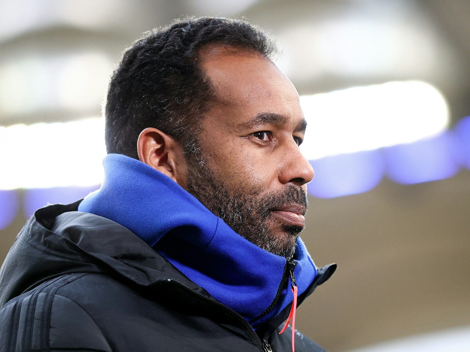 Hamburgs damaliger Trainer Daniel Thioune in Hamburg beim Spiel zwischen dem Hamburger SV und Darmstadt 98 am 9. April 2021.