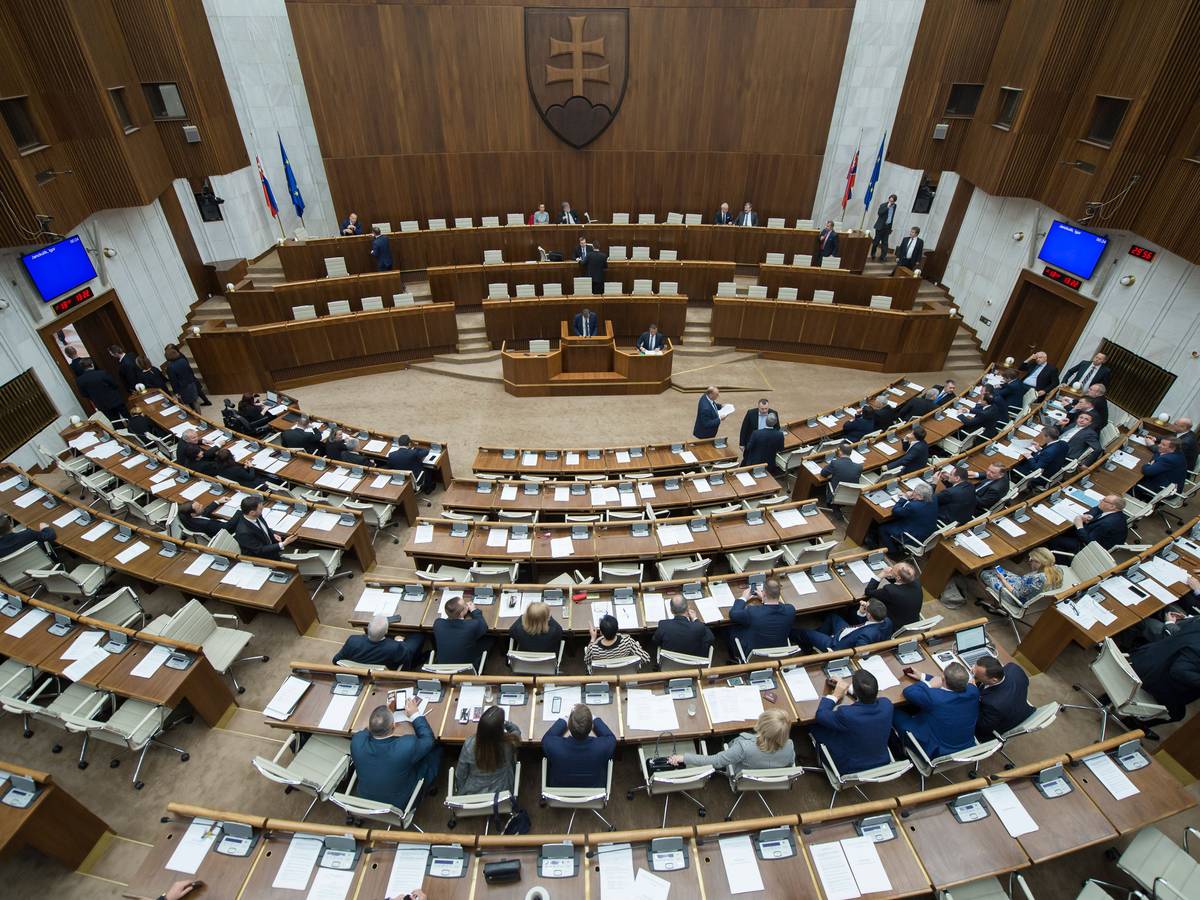 Im slowakischen Parlament (hier ein Archivfoto) kam es plötzlich zu Handgreiflichkeiten.