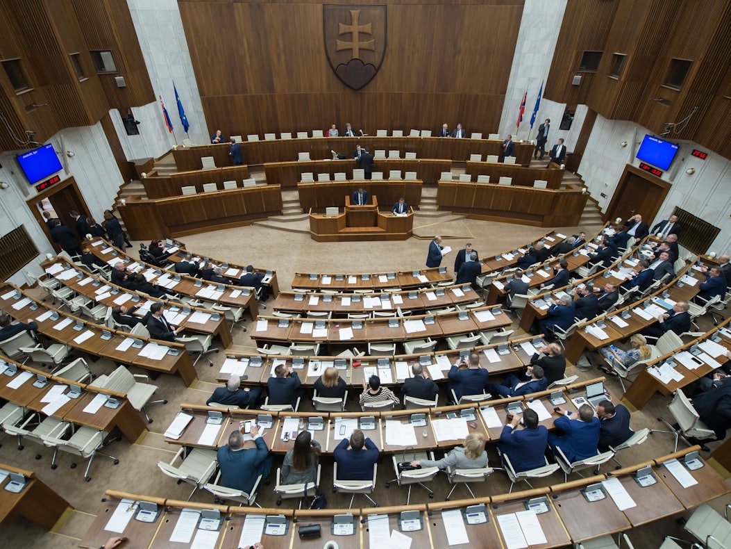 Im slowakischen Parlament (hier ein Archivfoto) kam es plötzlich zu Handgreiflichkeiten.