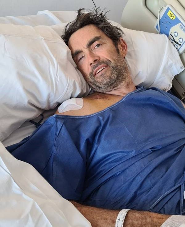 Marcel Wüst grüßt aus der Klinik von Mallorca.