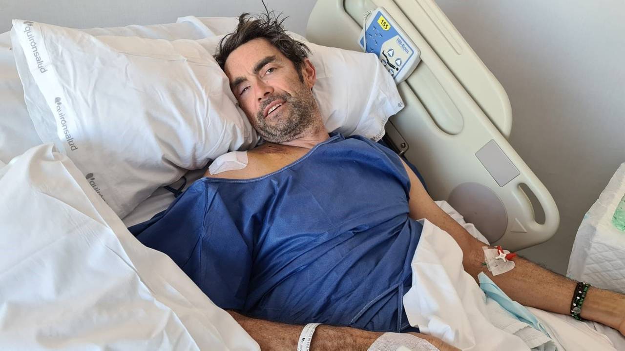 Marcel Wüst grüßt aus der Klinik von Mallorca.