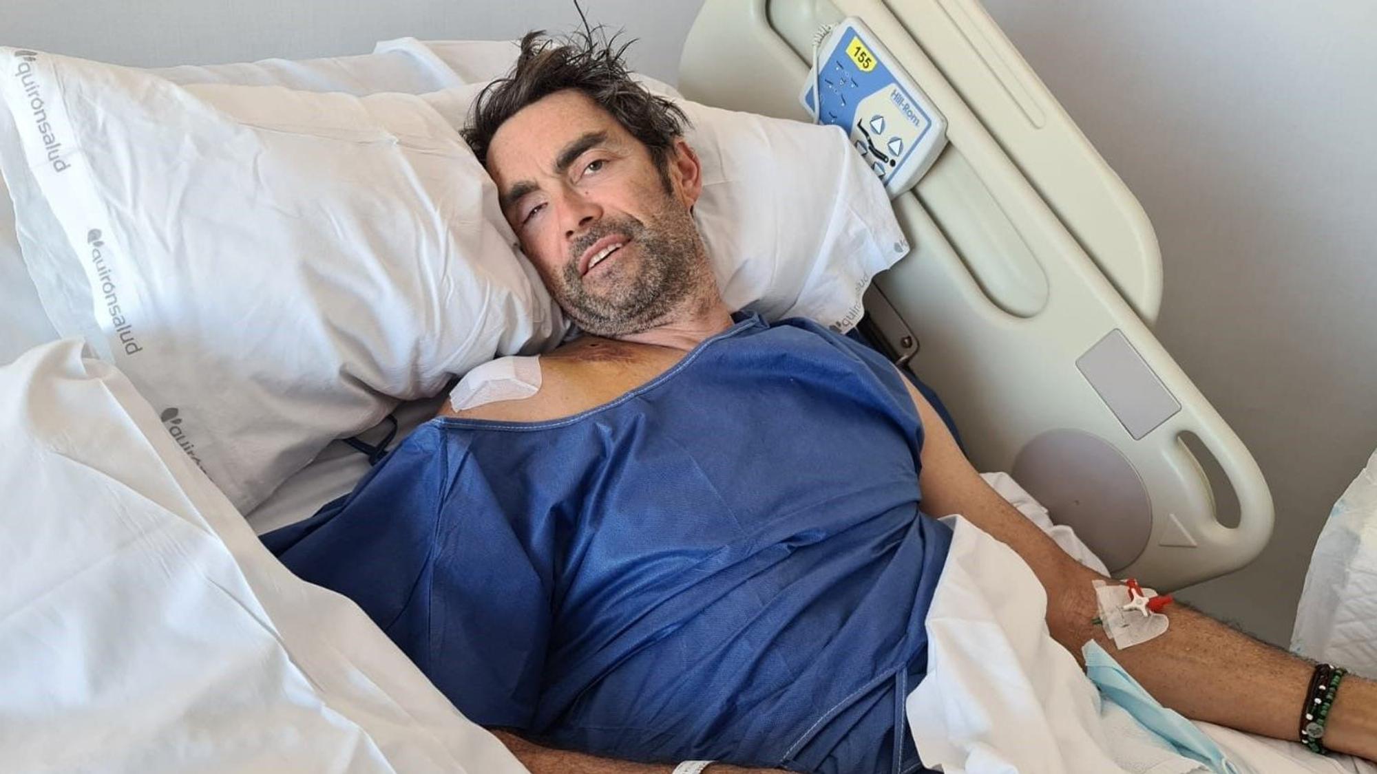 Marcel Wüst grüßt aus der Klinik von Mallorca.