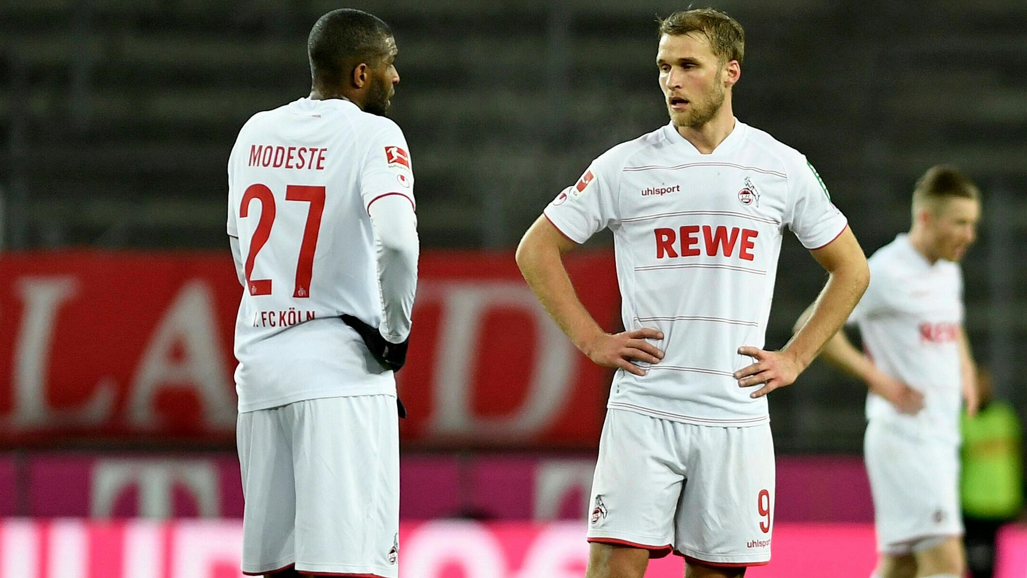 Anthony Modeste und Sebastian Andersson spielen für den 1. FC Köln gegen den VfB Stuttgart.