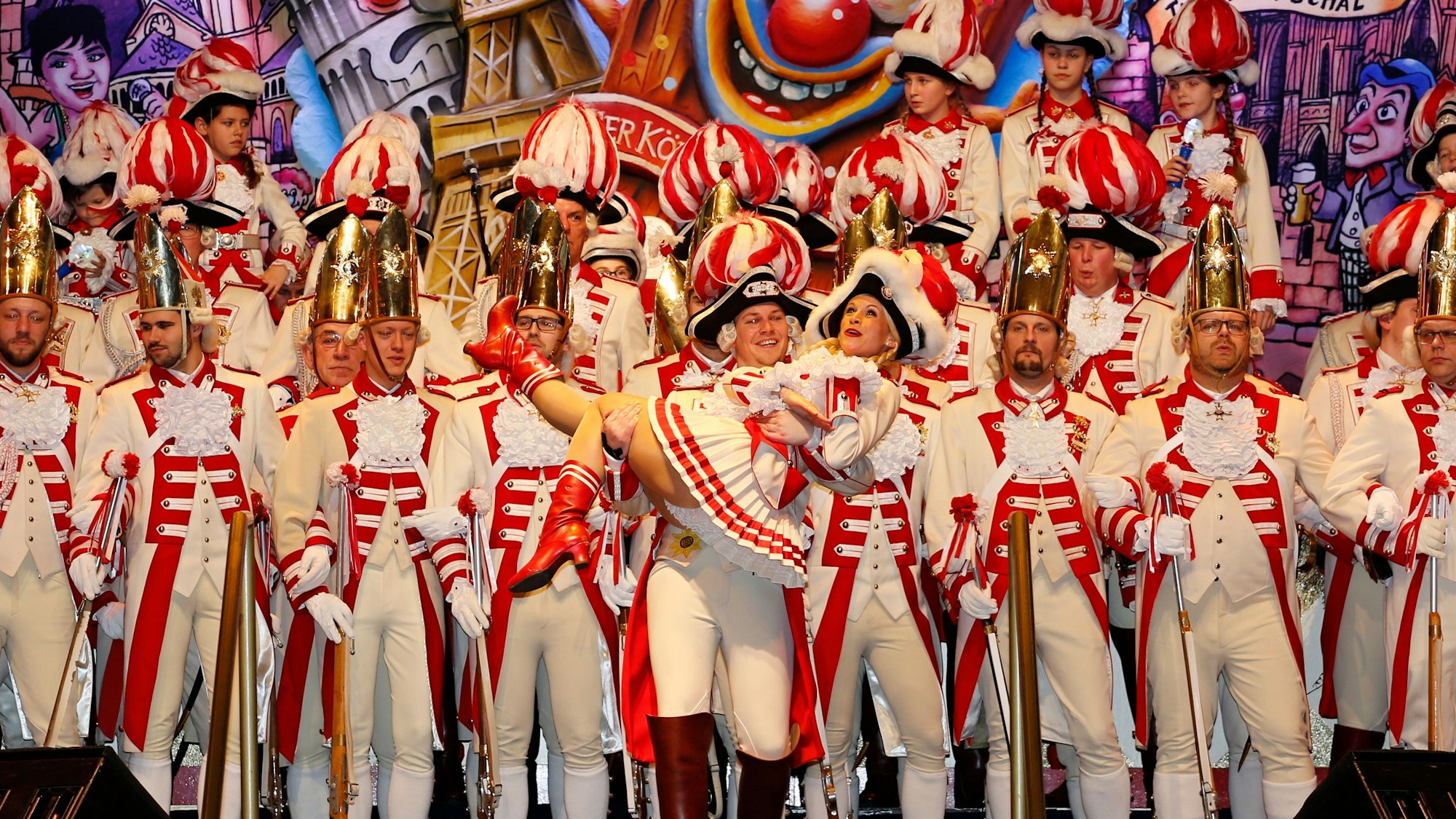 Die Prinzen-Garde 2019 bei einer Karnevalssitzung