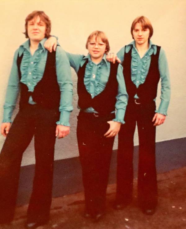 Detlef Vorholt, Micky Brühl und Bubi Brühl (v.l.) in den 1980er Jahren