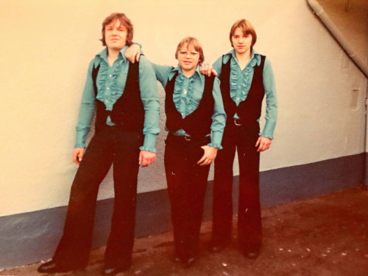 Detlef Vorholt, Micky Brühl und Bubi Brühl (v.l.) in den 1980er Jahren