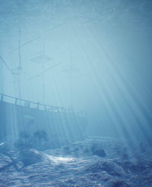 Dieses vom Australian National Maritime Museum herausgegebene undatierte Handout zeigt eine Animation des Schiffswracks von James Cooks berühmtem Schiff «His Majesty's Bark Endeavour» («HMB Endeavour»).