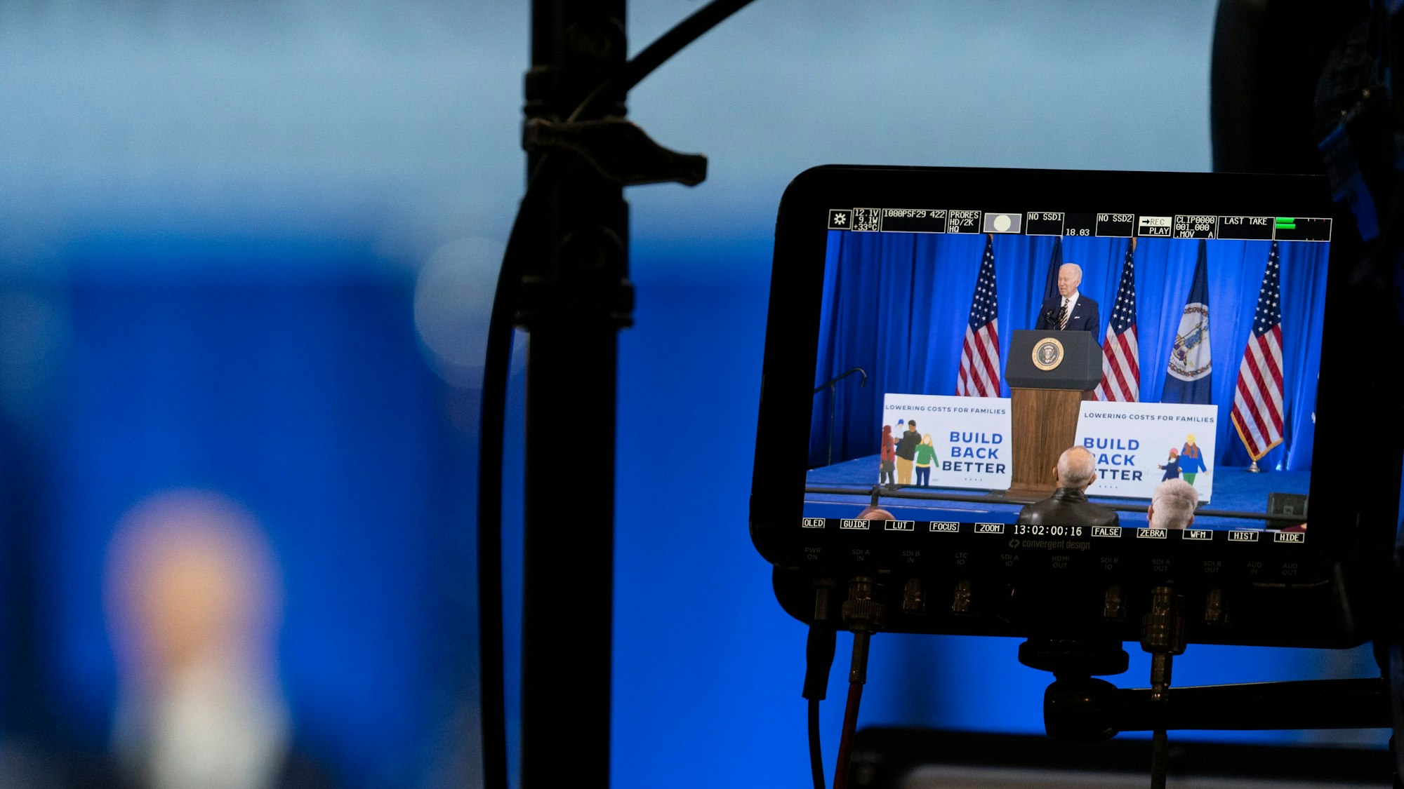 President Joe Biden speaks about prescription drug costs at the Daniel Technology Center of Germanna Community College – Culpeper Campus, Thursday, Feb. 10, 2022, in Culpeper, Va. (AP Photo/Alex Brandon)